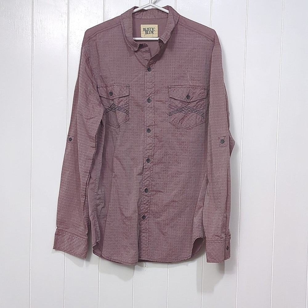 ❤️5/$25 EUC Rustic Blue Button Down Shirt